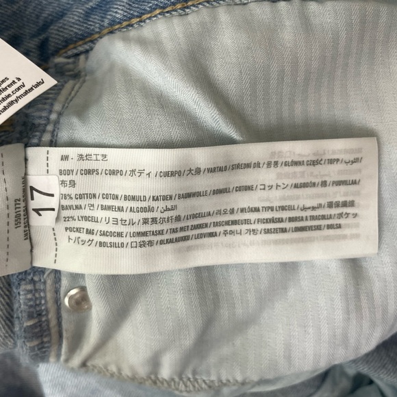 NWT A&F High Rise Wide Leg Jean Medium Wash 34 Long - Picture 14 of 15